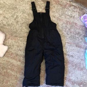 Black toddler Snow Bib